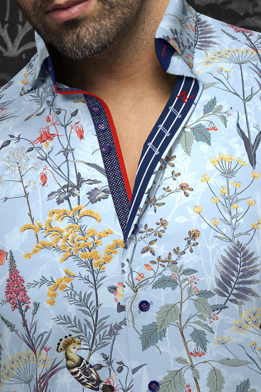 Men Au Noir Shirt Brasi Light Blue