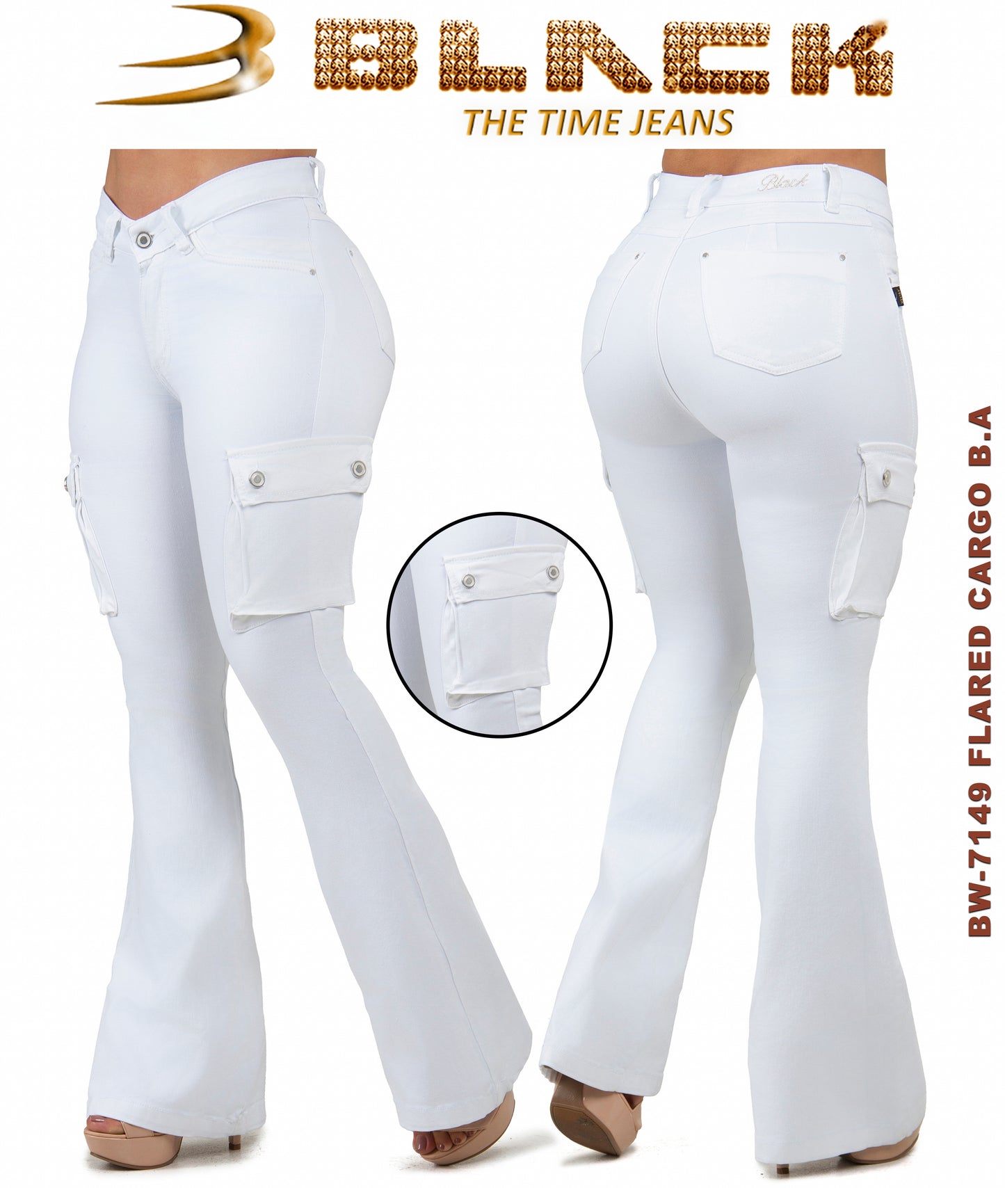 Women Black Jean BW-7149