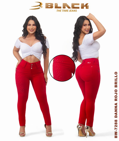 Women Black Jean BW-7288