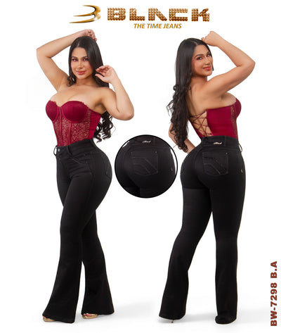 Women Black Jean BW-7298