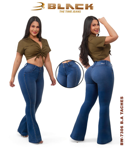 Women Black Jean BW-7306