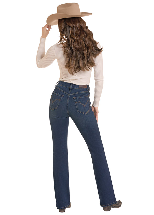 Women Rock&Roll Sculpted HR Jean BW4HD09923