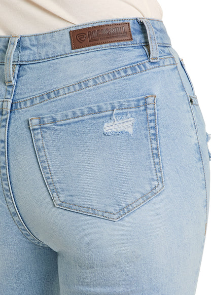 Women Rock&Roll Distressed Jean BW6HD08493