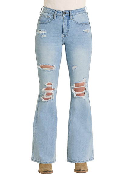 Women Rock&Roll Distressed Jean BW6HD08493