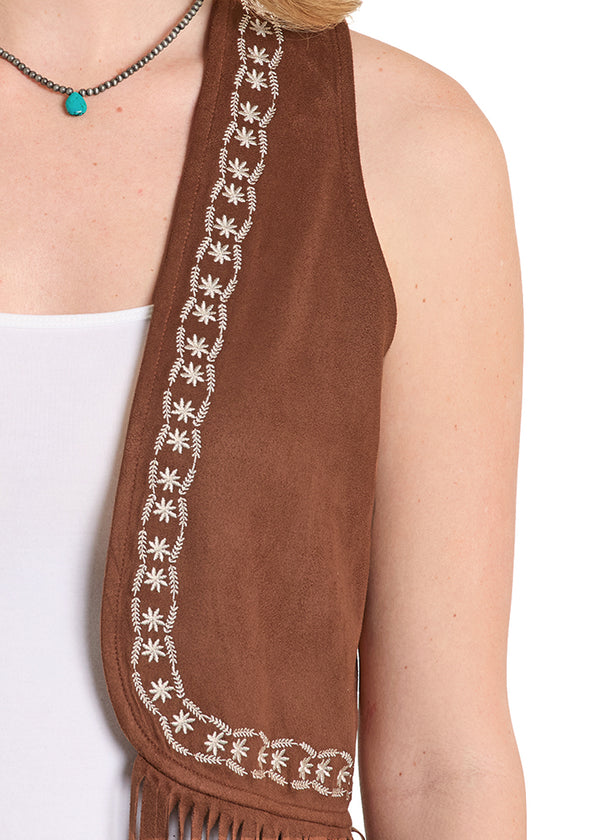 Women Rock&Roll Vest Brown BW98C08110