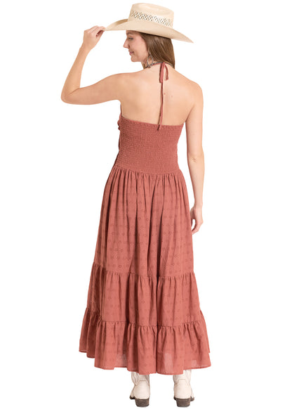 Women Rock&Roll Maxi Dress Rust BWD0R08108