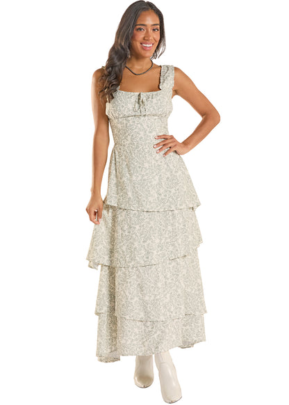 Women Rock&Roll Tiered Dress BWD0R08774