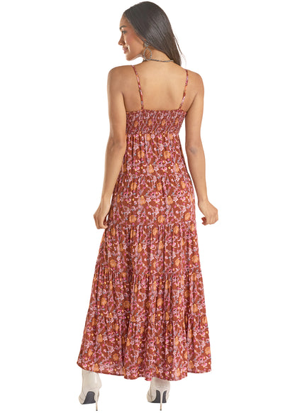 Women Rock&Roll Halter Maxi Dress BWD0R08800