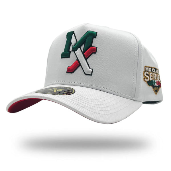 MX Baseball Cap Blanca Tricolor MX1010