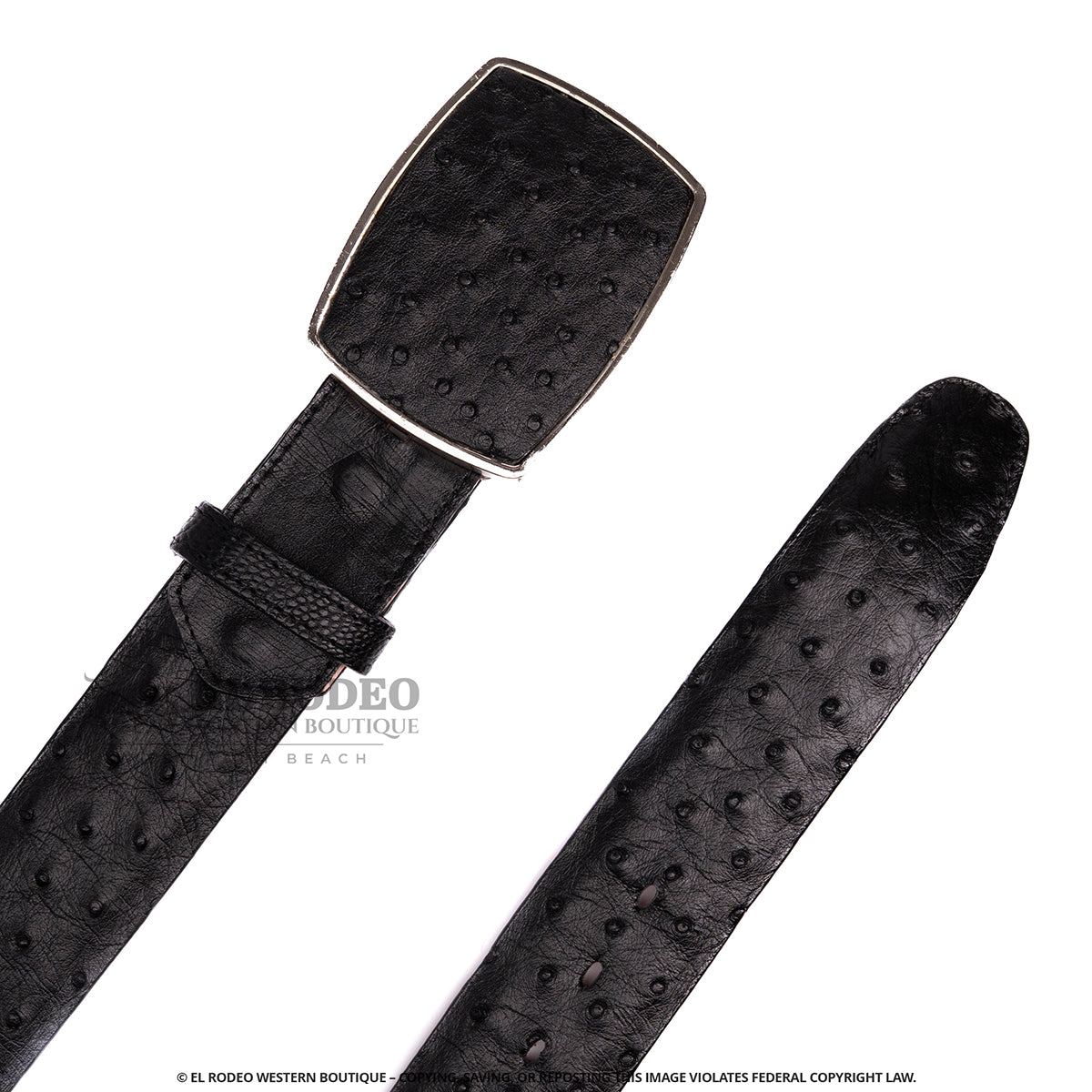 Men Los Altos Ostrich Belt C11A0305
