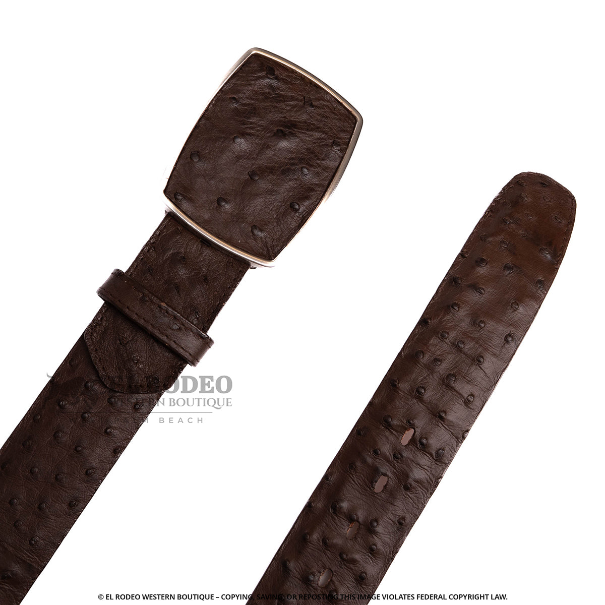 Men Los Altos Ostrich Belt C11A0307