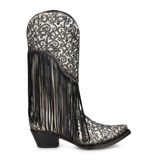 Leather Mid-Calf Boots for Women: The Perfect Balance of Style and Comfort - Women Corral Boots C3877 - El Rodeo Western Boutique