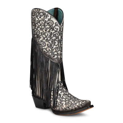 Leather Mid-Calf Boots for Women: The Perfect Balance of Style and Comfort - Women Corral Boots C3877 - El Rodeo Western Boutique