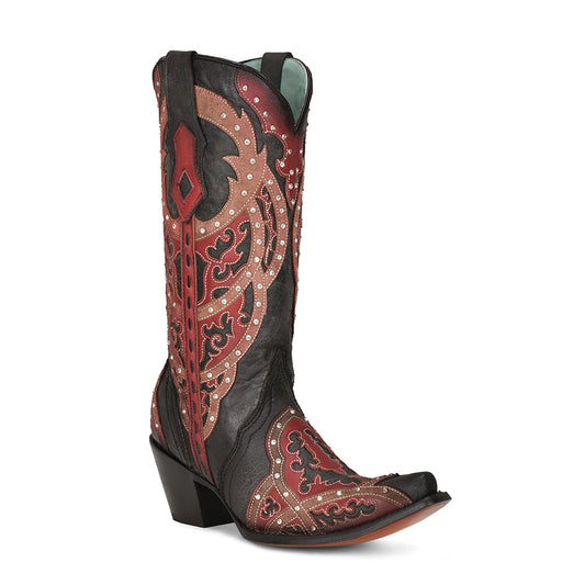 Women Corral Cowhide Boots C3942