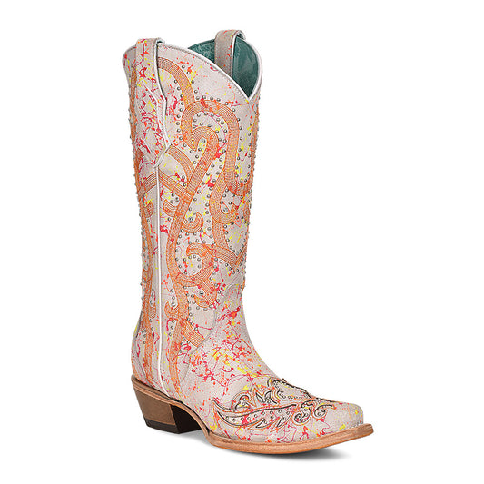 Women Corral Cowhide Boots C3980