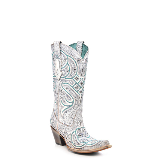 Cowhide Boots, Pointed Toe - Women Corral Boots C4055