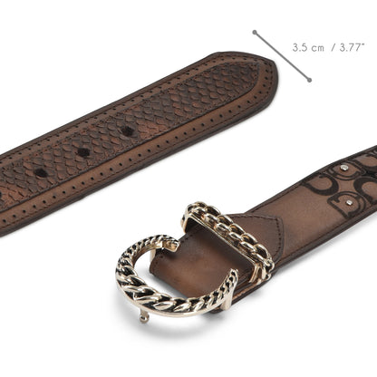 Women Cuadra Python Belt BC329