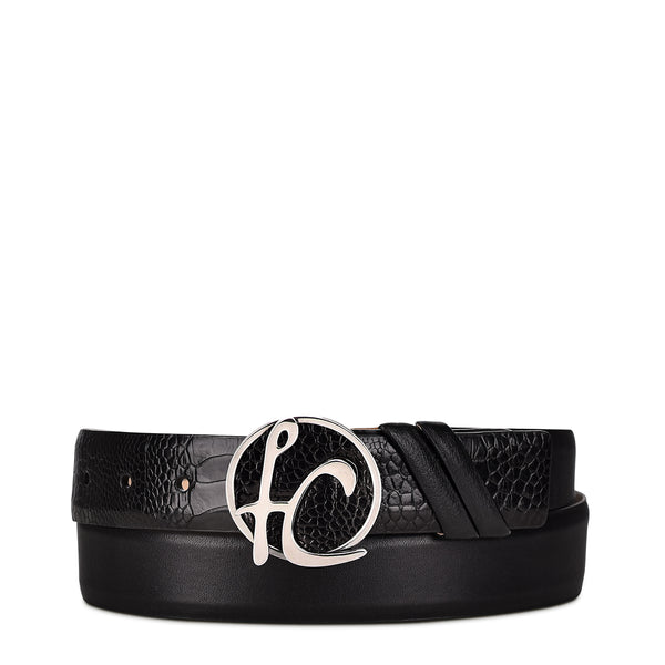 Men Franco Cuadra Ostrich Leg Belt BC276