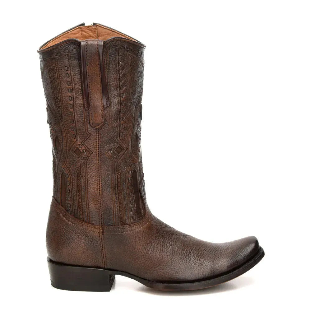 Elevate Your Western Style with the Finest Luxury Deer Leather Boots: Handcrafted Cuadra Boots for the Modern Gentleman - Men Cuadra Boot CU251