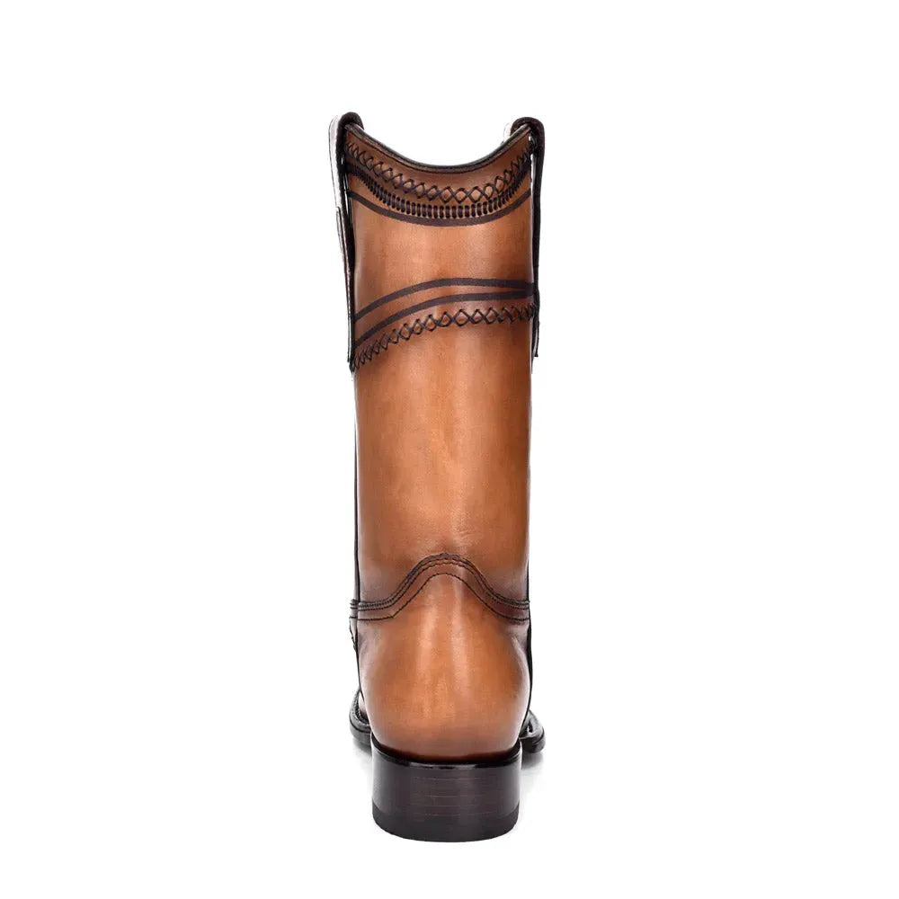 Handcrafted Western Boots for Men: Luxury Ostrich Leather Boots with Narrow Square Toe - Men Cuadra Boot CU454