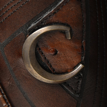 Brown Ostrich Boots for Men: Western Style, Snip Toe, Easy Slip On - Men Cuadra Boot CU839 - El Rodeo Western Boutique