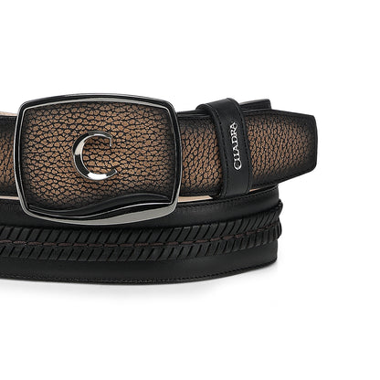 Men Cuadra American Bison Belt BC473