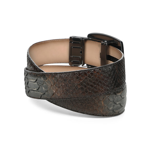 Men Cuadra Python Woven Belt BC498