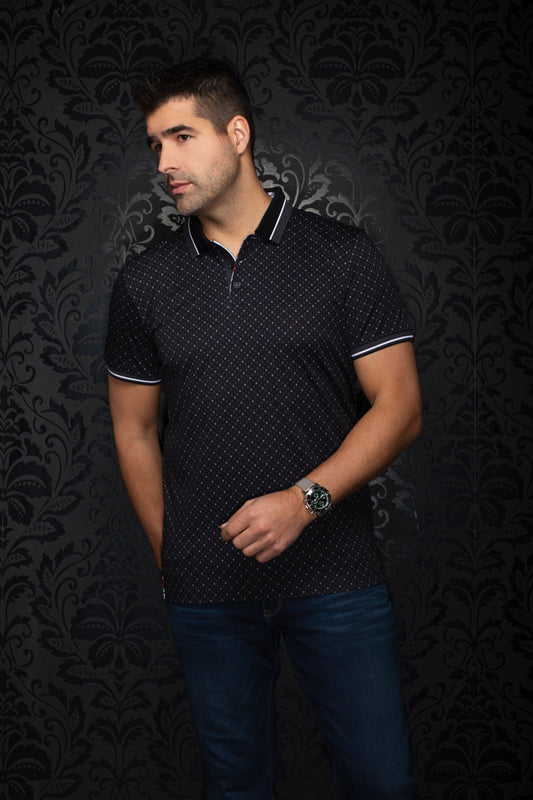 Men Au Noir Polo Darren Black