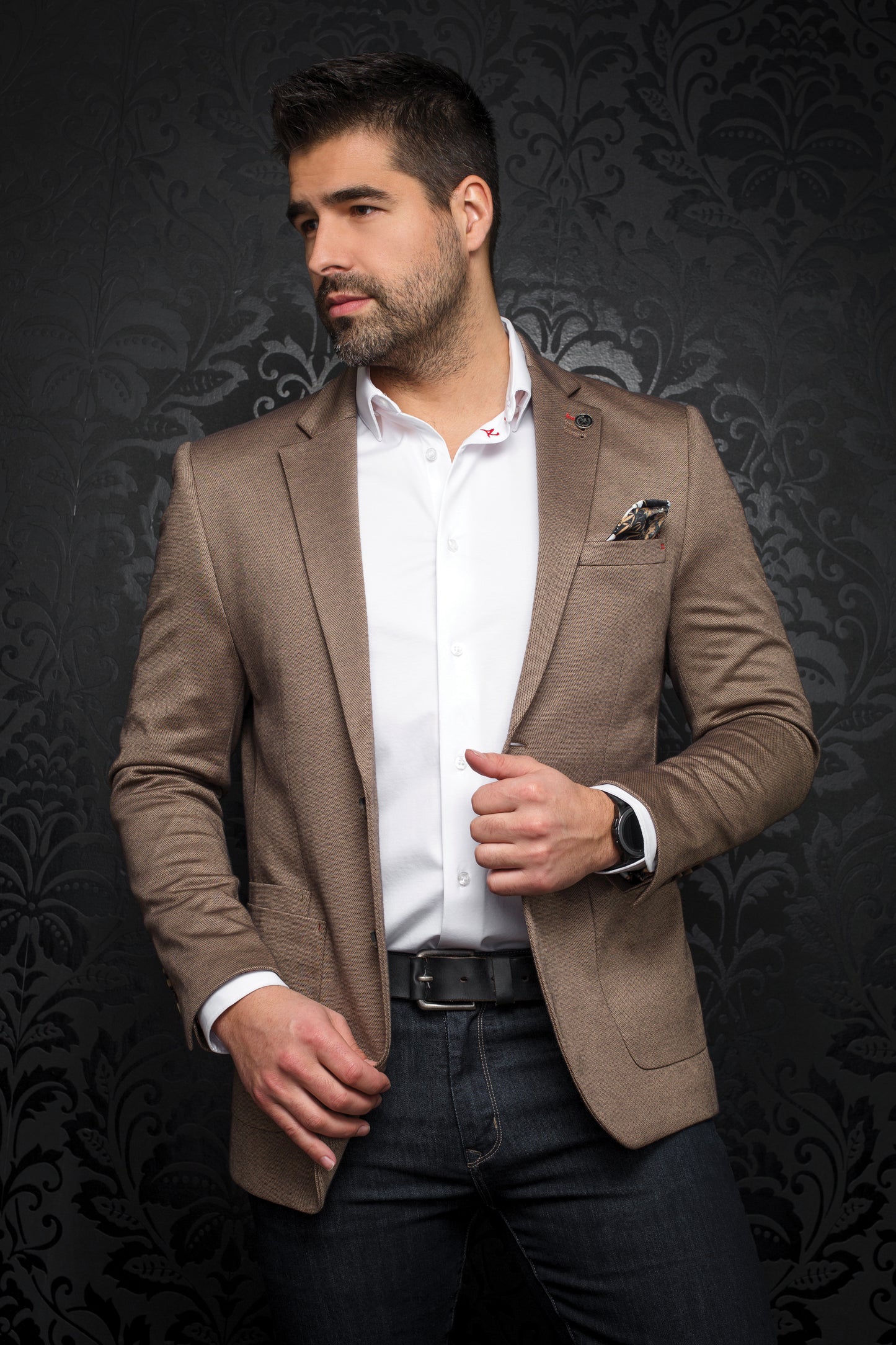 Men Au Noir Blazer Delon Tobacco