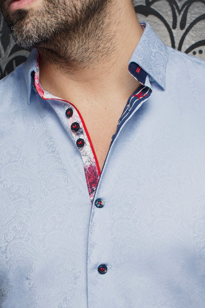 Men Au Noir Woven Short Sleeves Shirt Donizetti