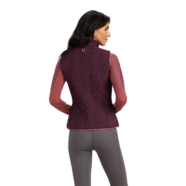 Women Ariat Vest Ashley Mulberry Bro 10041284