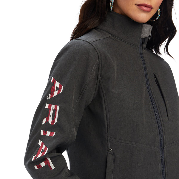 Women Ariat Softshell American Flag Jacket 10041438