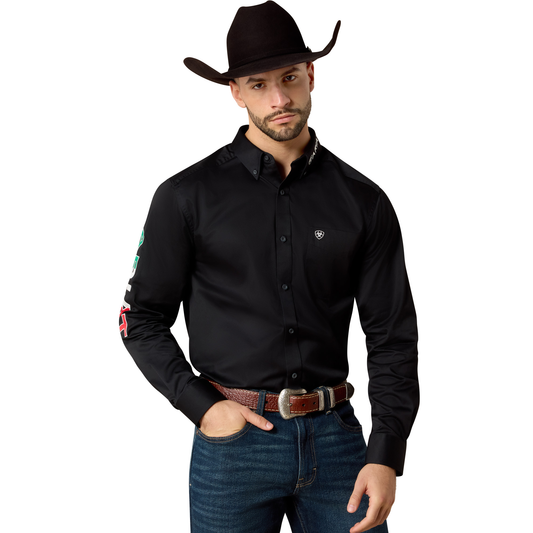Men Ariat Shirt Twill Fitted 10038914