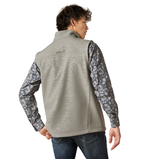 Men Ariat Vest Vernon Jetty Gray 10046791