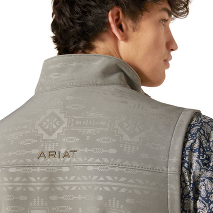 Men Ariat Vest Vernon Jetty Gray 10046791