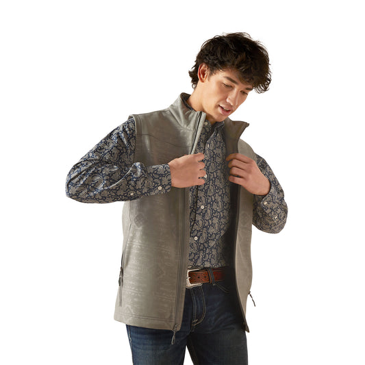 Men Ariat Vest Vernon Jetty Gray 10046791