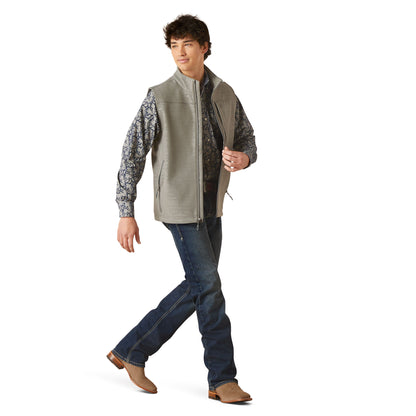Men Ariat Vest Vernon Jetty Gray 10046791