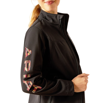 Women Ariat Jacket Team Softshell Black/Mirage 10046686