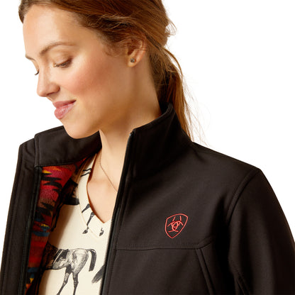 Women Ariat Jacket Team Softshell Black/Mirage 10046686