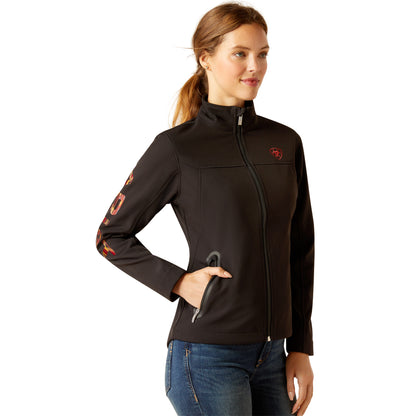 Women Ariat Jacket Team Softshell Black/Mirage 10046686