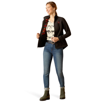Women Ariat Jacket Team Softshell Black/Mirage 10046686