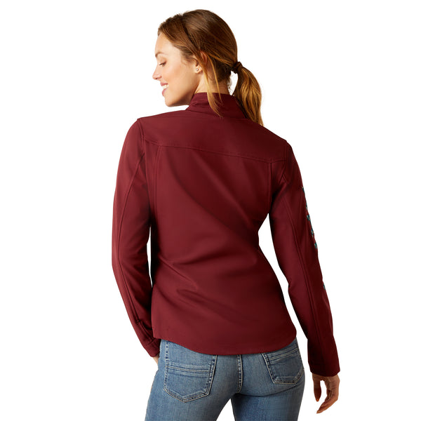 Women Ariat Jacket Team Softshell Port/Baja 10046690
