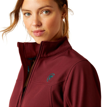 Women Ariat Jacket Team Softshell Port/Baja 10046690