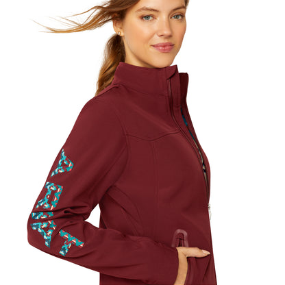 Women Ariat Jacket Team Softshell Port/Baja 10046690