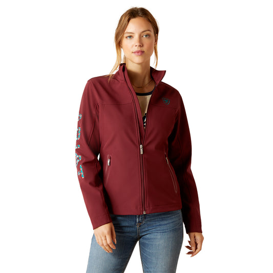 Women Ariat Jacket Team Softshell Port/Baja 10046690