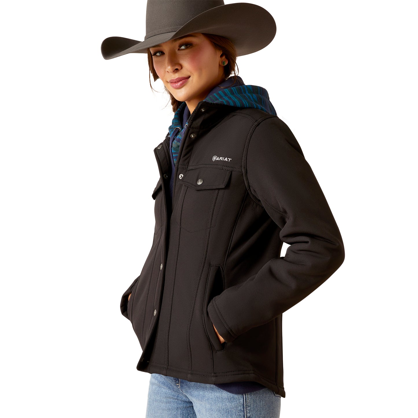 Women Ariat Jacket Berber Back Black10046445