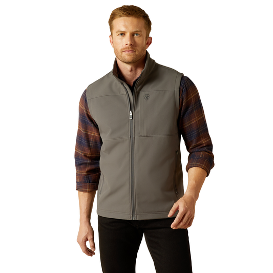 Men Ariat Vest Vernon Grey Softshell 10062362