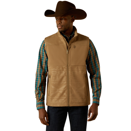 Men Ariat Vest Vernon Khaki Softshell 10062391