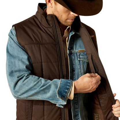Men Ariat Vest Crius Brown 10062603