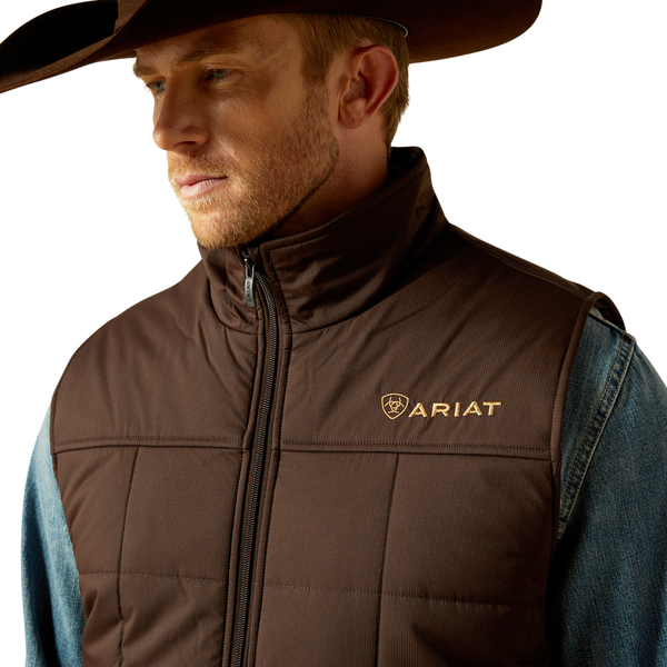 Men Ariat Vest Crius Brown 10062603